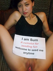 slutty chinese girls asks people to distribute her pictures